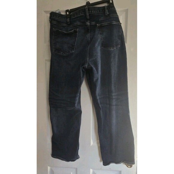 Old Navy Jeans Mens 42W x 30L Straight Leg Denim Blue Jean Built In Tough Flex - Picture 3 of 11